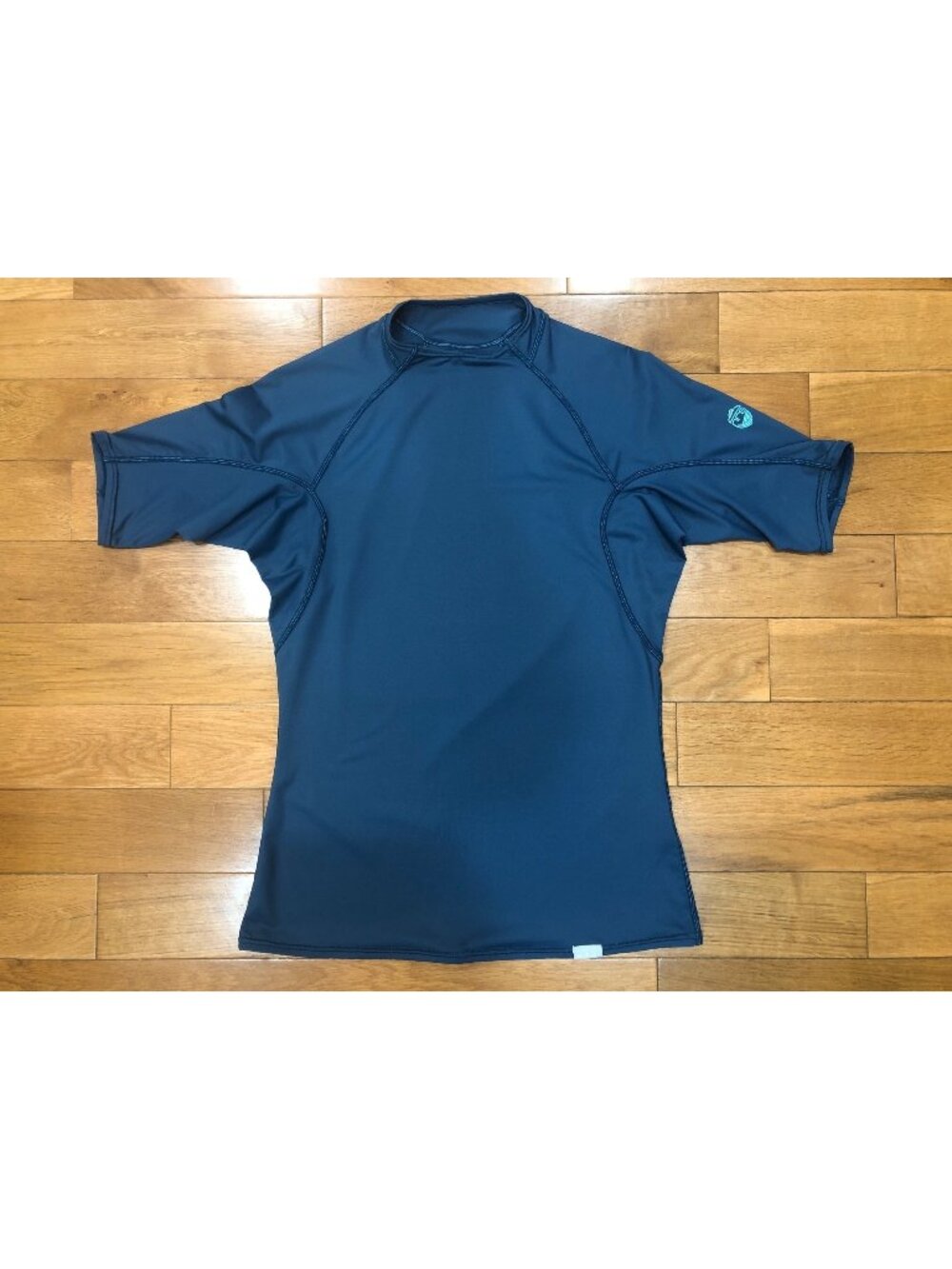 NRS H2Core Short Sleeve Rashguard High Performance Athletic Water Shirt Blue - L